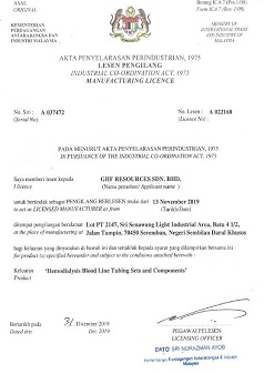 Manufacturing License